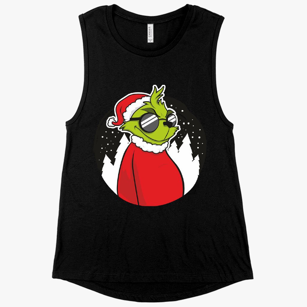 Women's Muscle Grinch Tank - Christmas Funny Tank