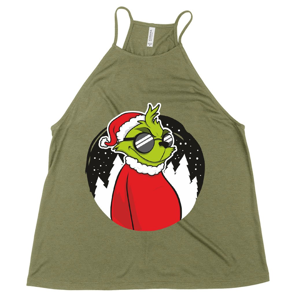 Women’s Flowy High Neck Grinch Tank – Christmas Funny Tank Christmas Collection Clothing Other MADE IN USA Brands Women's Flowy High Neck Grinch Tank - Christmas Funny Tank Christmas Collection Clothing Other MADE IN USA Brands