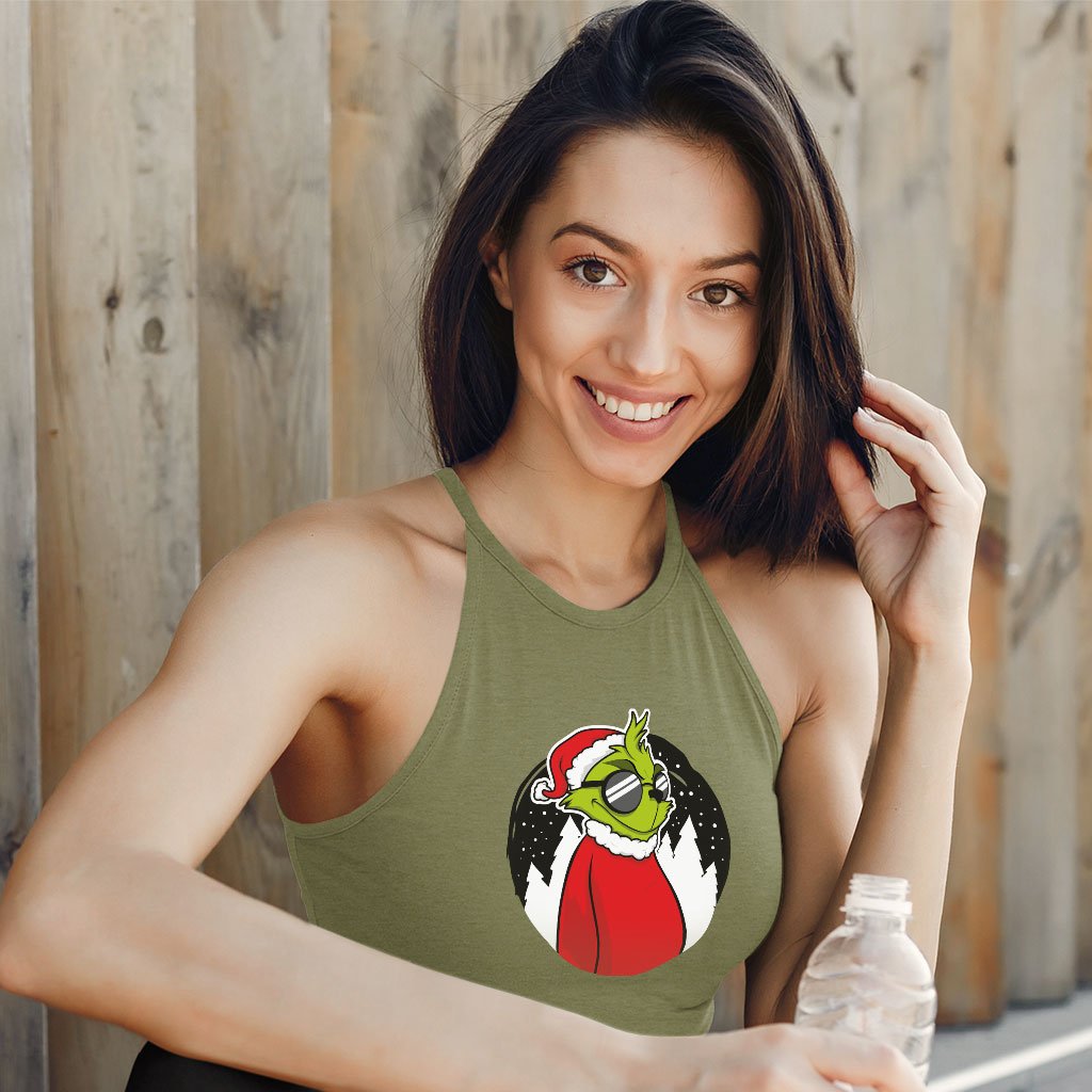 Women’s Flowy High Neck Grinch Tank – Christmas Funny Tank Christmas Collection Clothing Other MADE IN USA Brands Women's Flowy High Neck Grinch Tank - Christmas Funny Tank Christmas Collection Clothing Other MADE IN USA Brands