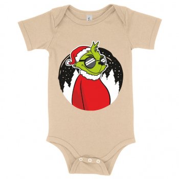 Alternative view of Baby Jersey Grinch Onesie - Christmas Funny Onesie