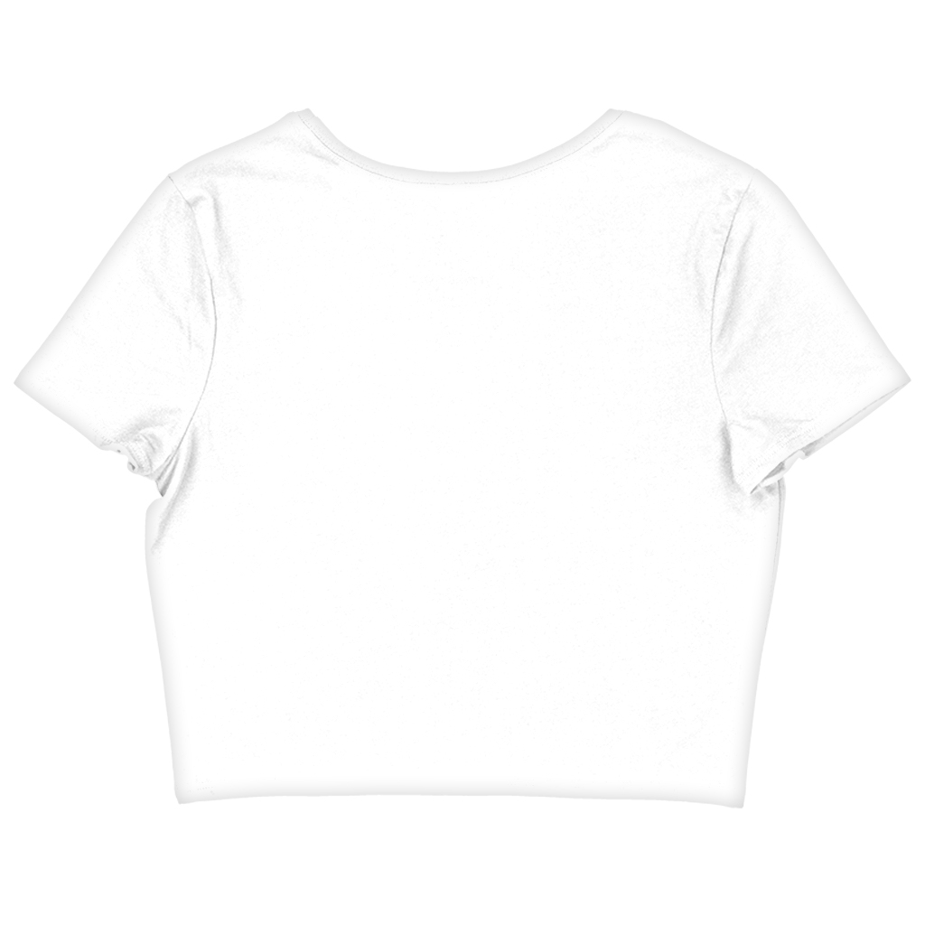 Samurai Warrior Women's Cropped T-Shirt - Urban Crop Top - Graphic Crop Tee Shirt