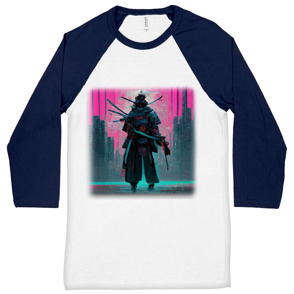 Samurai Style Baseball T-Shirt - Art T-Shirt - Urban Style Tee Shirt