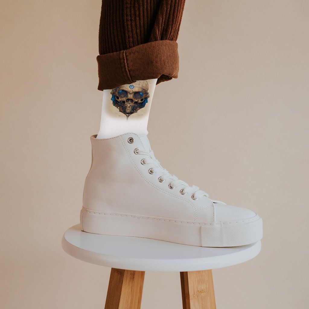 Skull Concept Art Socks – Vintage Novelty Socks | Skull Designer Bucket Hat