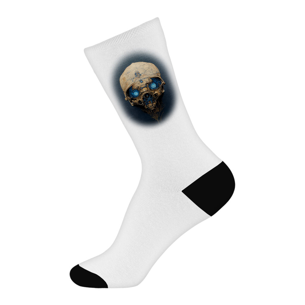 Abstract Skull Painting Socks – Skull Design Novelty Socks | Shopamericaio