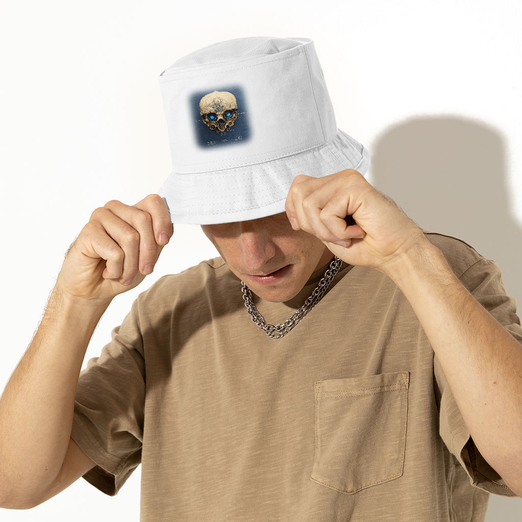 Skull Face Concept Art Bucket Hat – Unique Graphic Hat | Shopamericaio