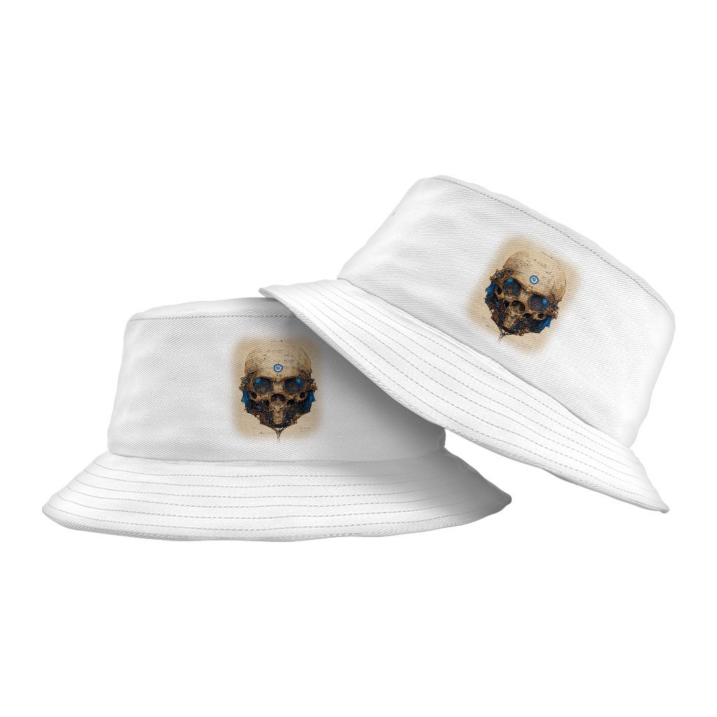 Skull Concept Art Bucket Hat – Vintage Hat – Abstract Skull Painting Bucket Hat