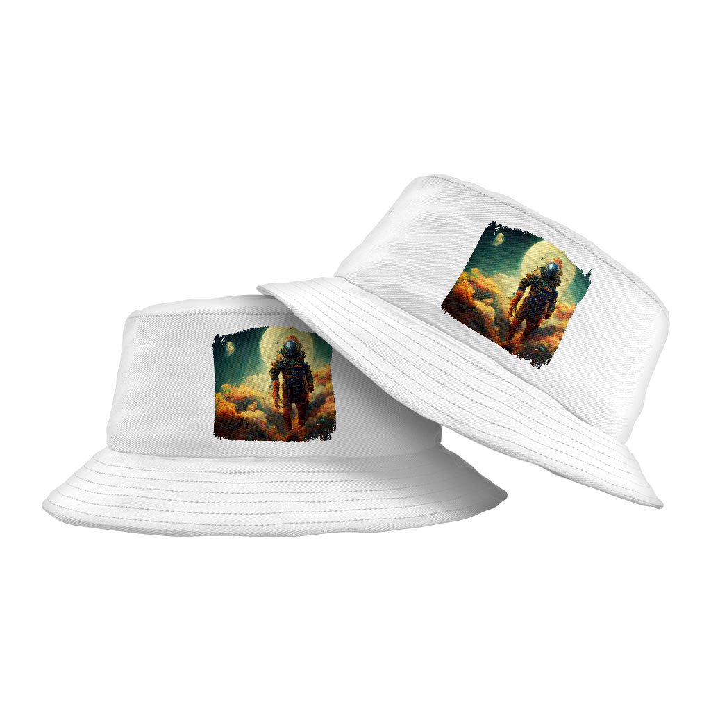 Abstract Astronaut Art Bucket Hat – Colorful Hat – Space Bucket Hat