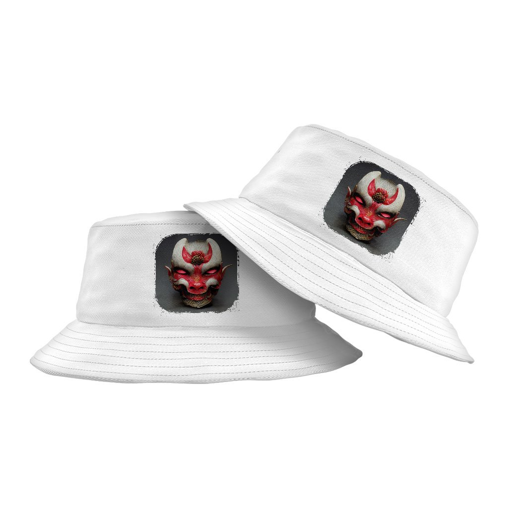 Samurai Mask Bucket Hat – Japanese Style Hat – Demon Bucket Hat | Shopamericaio