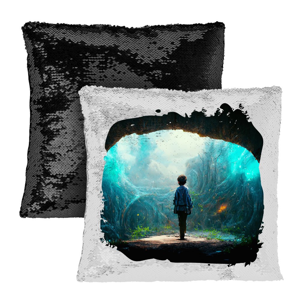 Dream World Fantasy Art Sequin Pillow Case – Nature Pillow Case | Shopamericaio