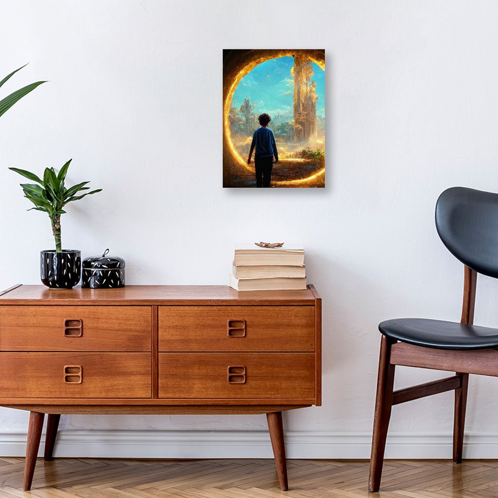 Mystical Fantasy World Art Wall Picture – Landscape Stretched Canvas