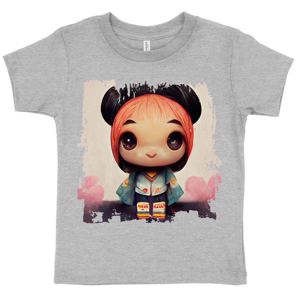 Girl Print Toddler T-Shirt – Anime Kids’ T | Anime Girl Smiling Toddler Hoodie