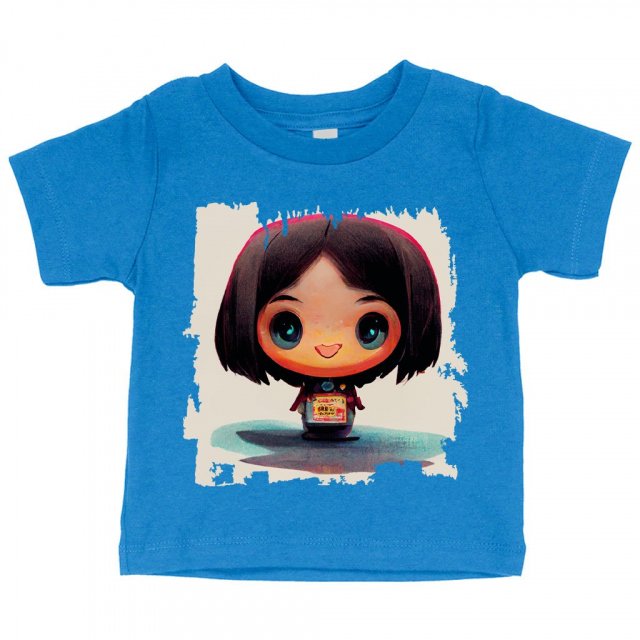 Japanese Young Cute Girl Baby Jersey T-Shirt – Kawaii Baby T-Anime Style T