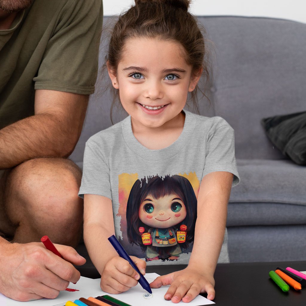 Anime Girl Cute Toddler T-Shirt – Anime Print Kids’ T | Shopamericaio