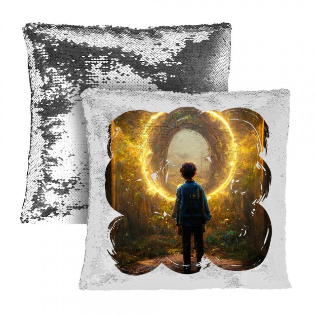Fairy Land Fantasy Art Sequin Pillow Case – Magical Forest Pillow Case