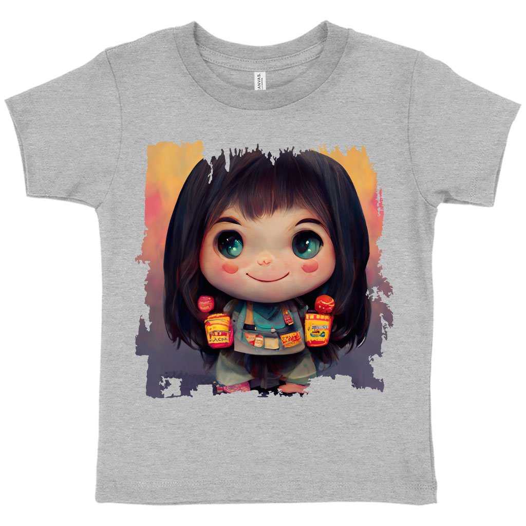 Anime Girl Cute Toddler T-Shirt – Anime Print Kids’ T | Shopamericaio
