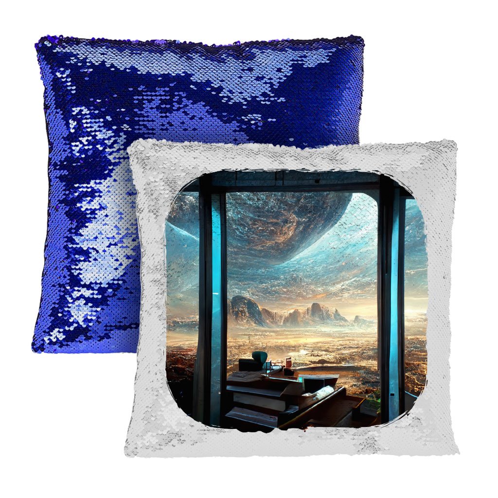 City Space Fantasy Art Sequin Pillow Case – Cool Pillow Case | Shopamericaio