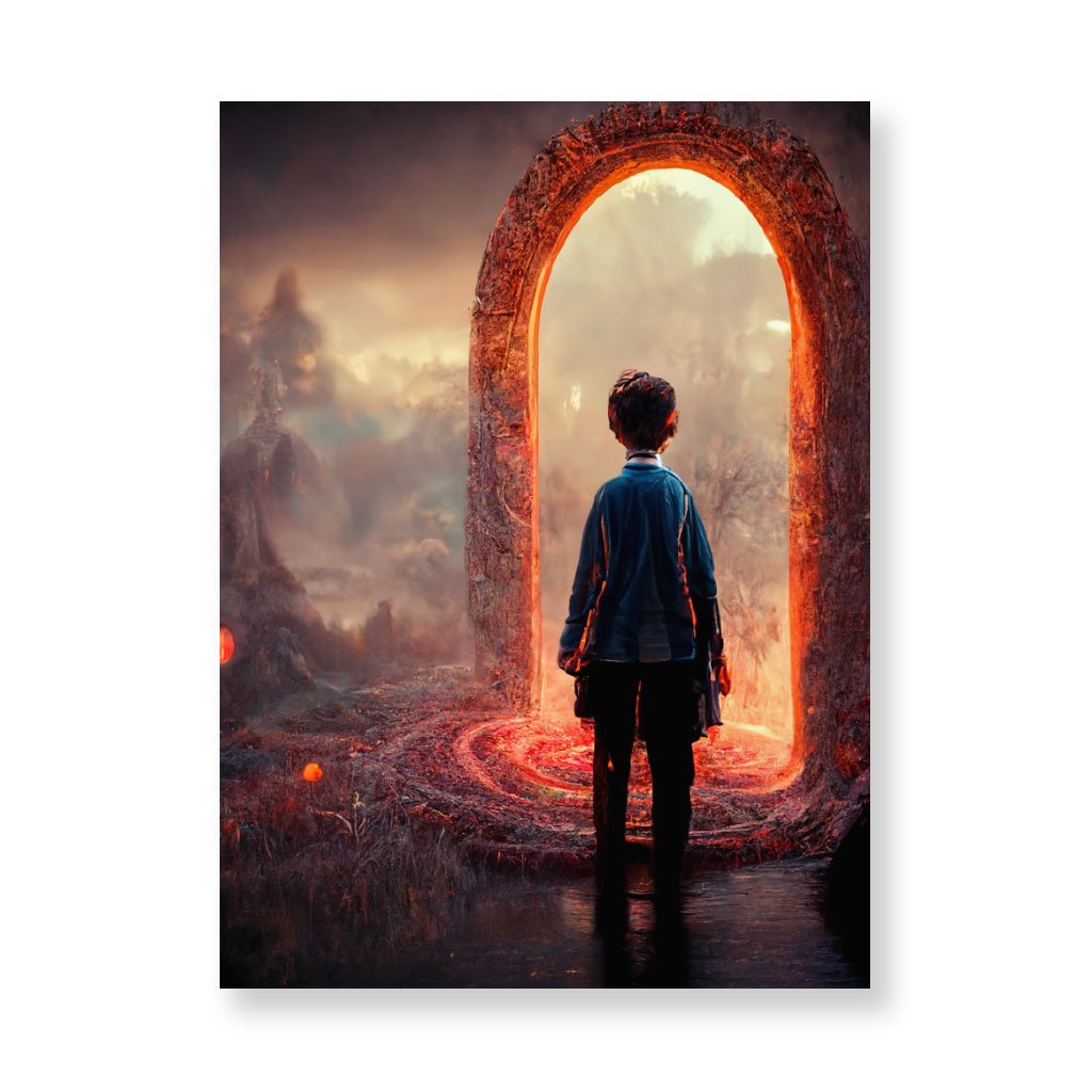 Magical World Fantasy Art Wall Picture – Portal Stretched Canvas | Shopamericaio