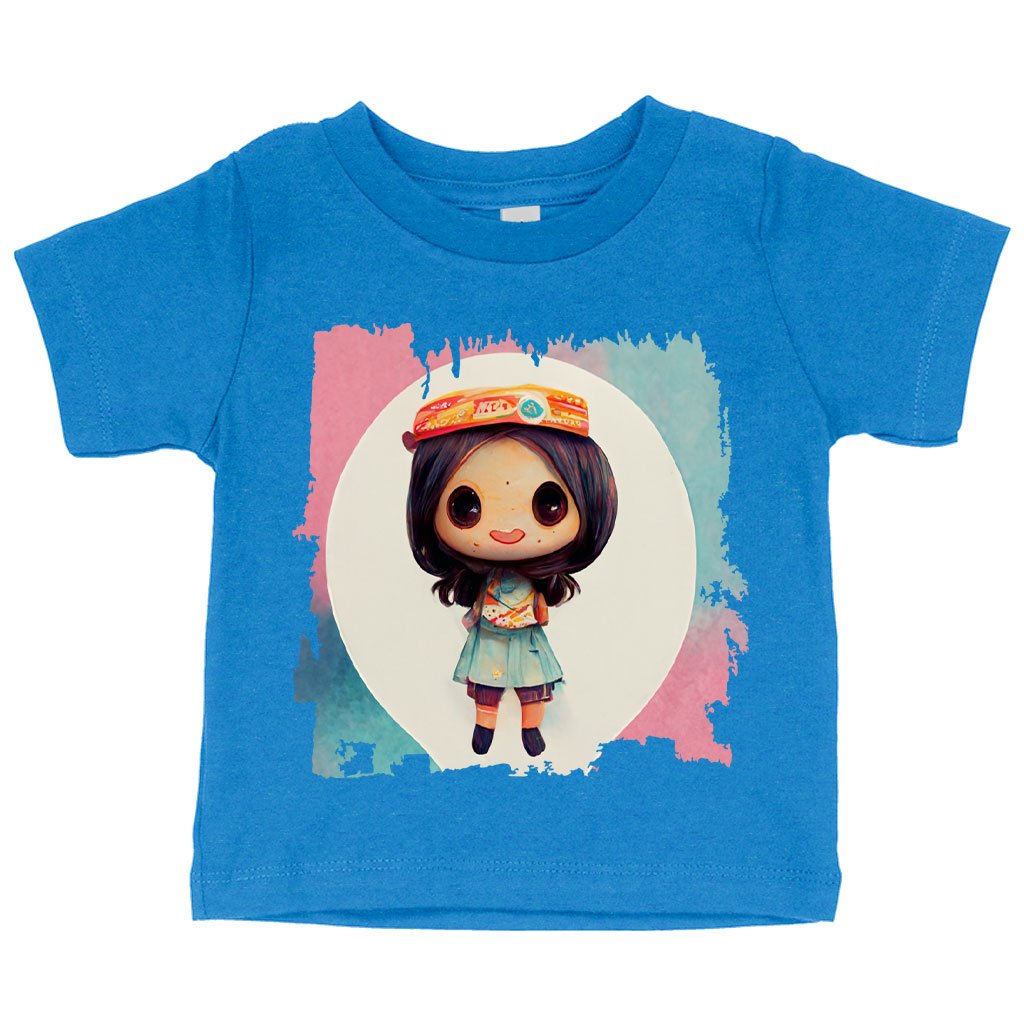 Kawaii Baby Girl Baby Jersey T-Shirt – Anime Style Baby T-Graphic T