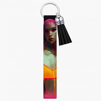 Supermodel Art Keychain Wristlet – Neon Keychain Bracelet | Shopamericaio