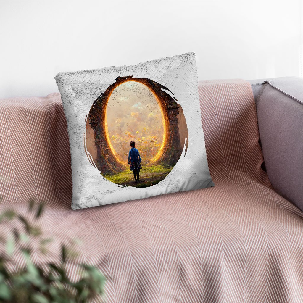 Anime Fantasy Land Art Sequin Pillow Case – Magical Forest Pillowcase