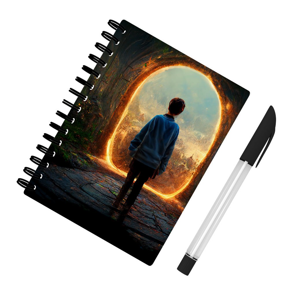 Fantasy Land Art Spiral Notebook – Fairy Notebook – Portal Notebook
