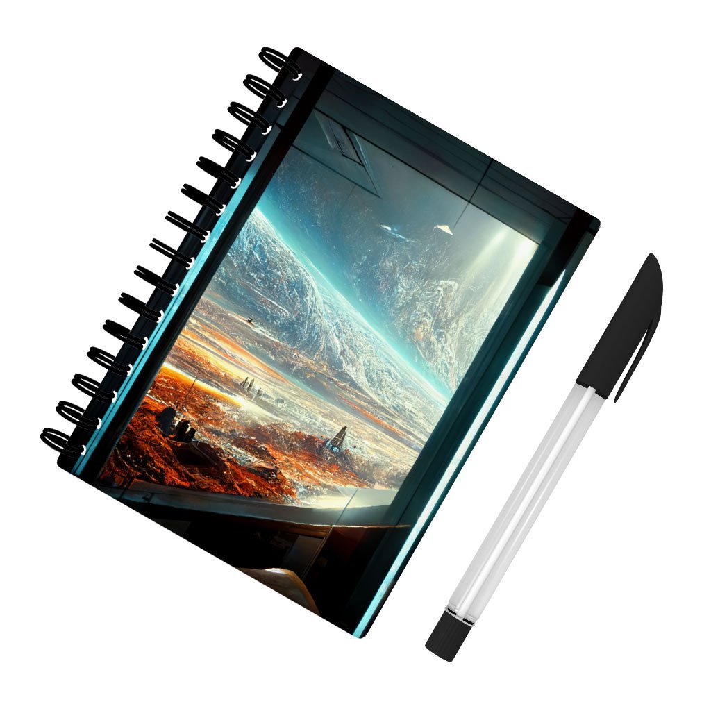 Futuristic Cities Fantasy Art Spiral Notebook – Cool Notebook | Shopamericaio