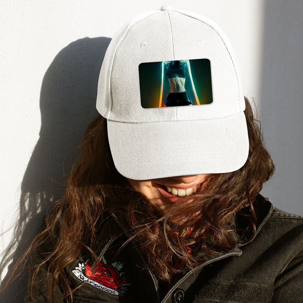Cyberpunk Supermodel Character Art Hat Patches – Futuristic Patches