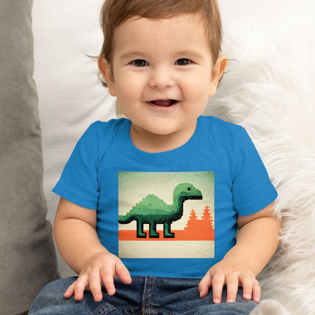Dino Baby Jersey T-Shirt – Pixel Baby T-Graphic T | Shopamericaio