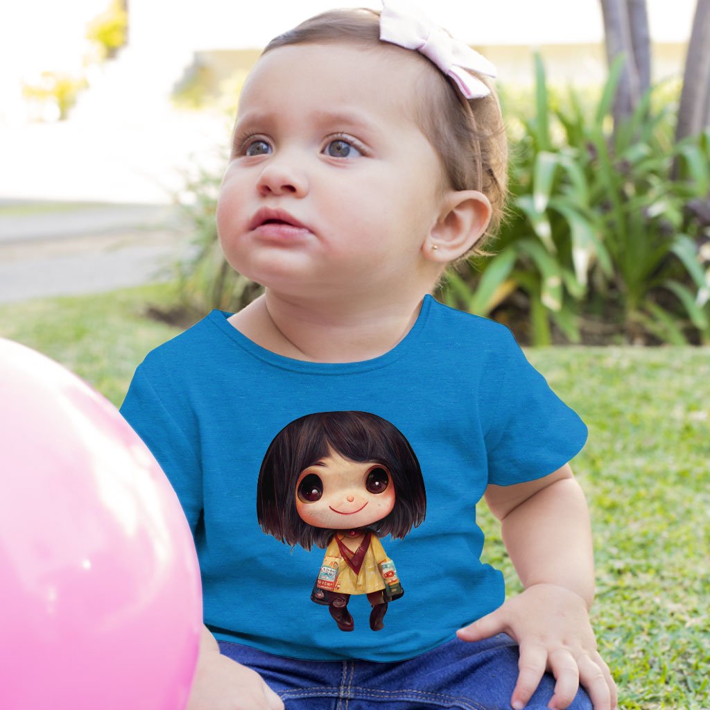 Kawaii Anime Face Baby Jersey T-Shirt – Cute Baby T-Japanese T | Shopamericaio