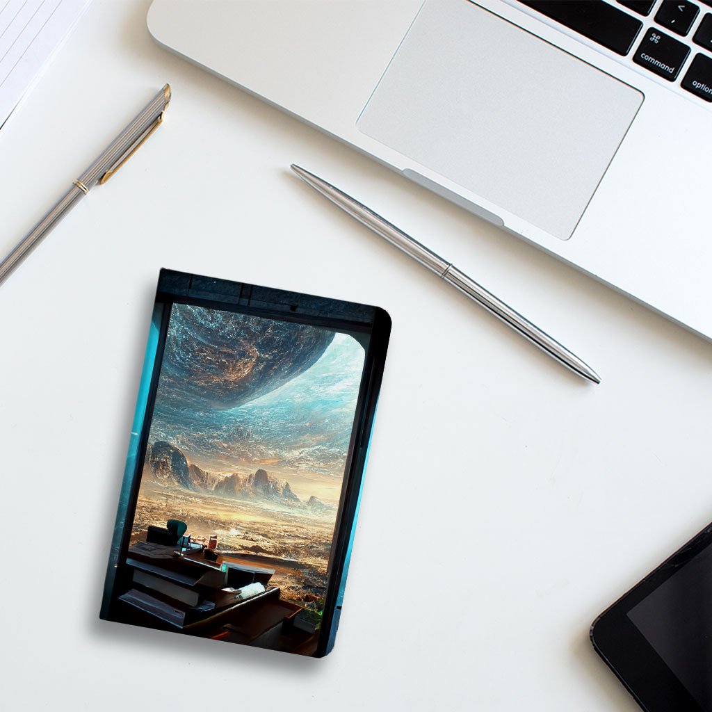City Space Fantasy Art Journal – Cool Notebook – Futuristic Journal