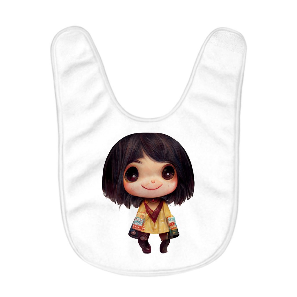Kawaii Anime Face Baby Bibs – Cute Baby Feeding Bibs – Japanese Bibs for Eating