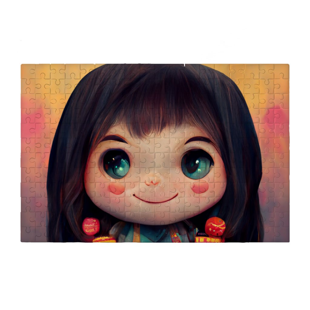 Anime Girl Cute Puzzles – Anime Print Jigsaw Puzzle – Graphic Puzzles