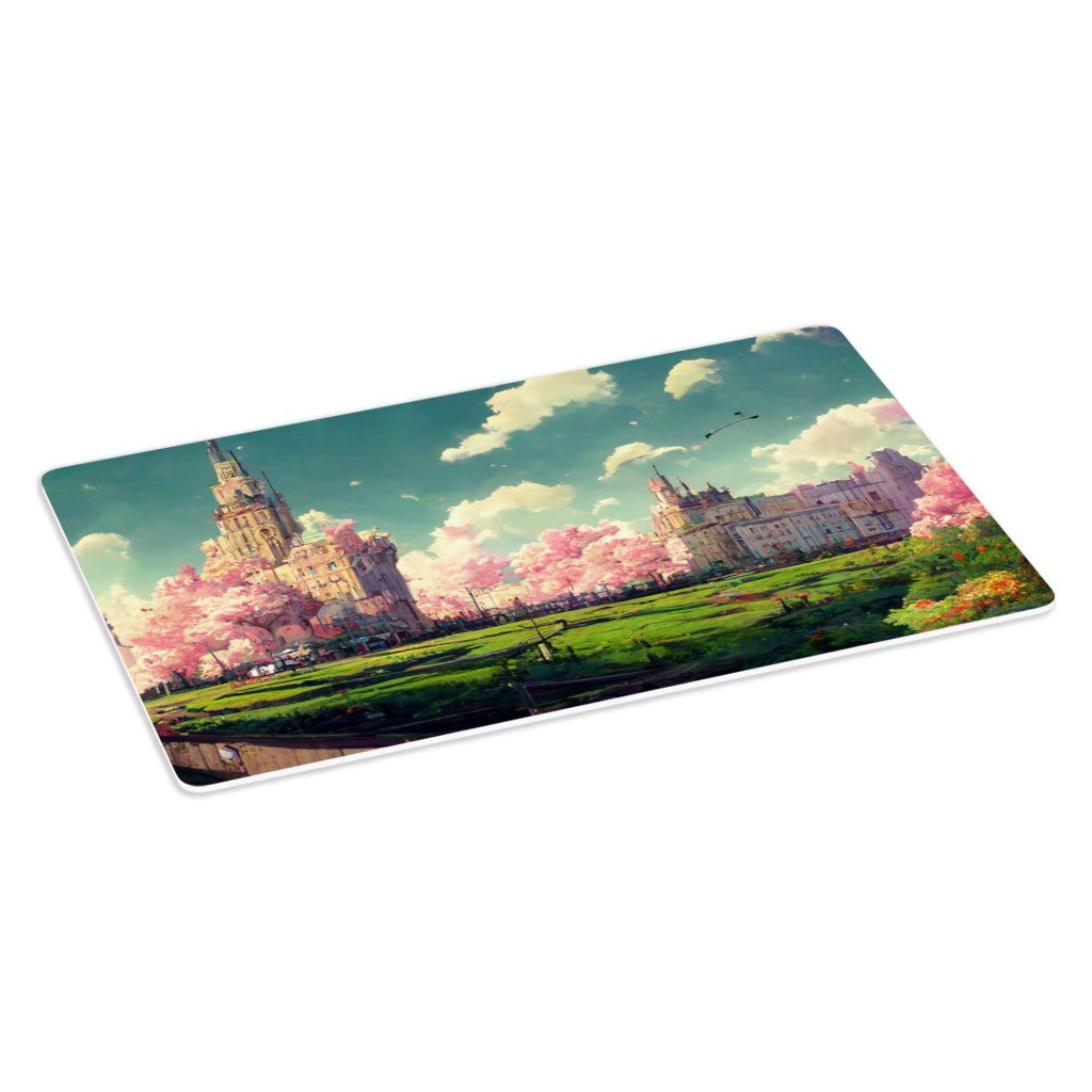 Anime City Scenery Art Placemats 2 PCS – Nature Placemats for Kitchen Table