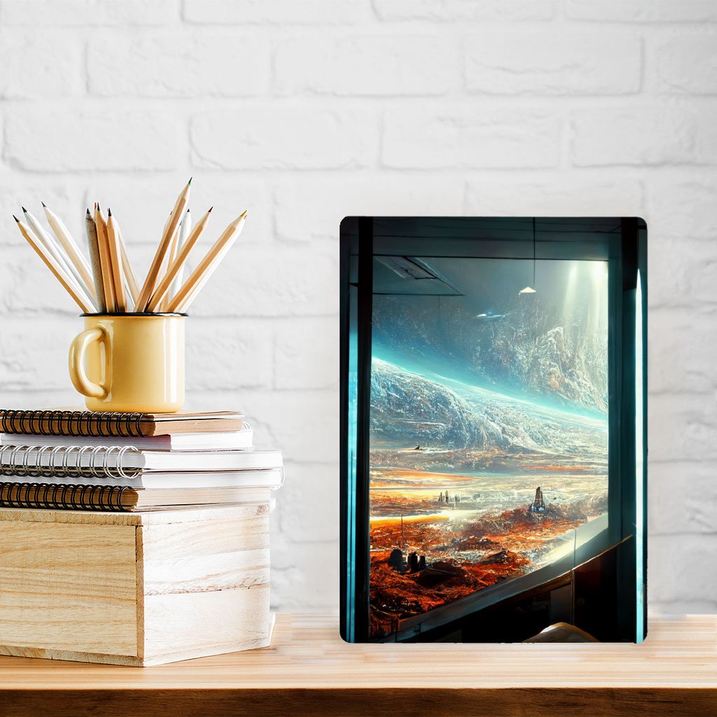 Futuristic Cities Fantasy Art Metal Photo Prints – Cool Decor Picture