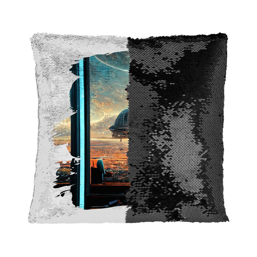 Future City Art Sequin Pillow Case – Printed Pillow Case | Shopamericaio