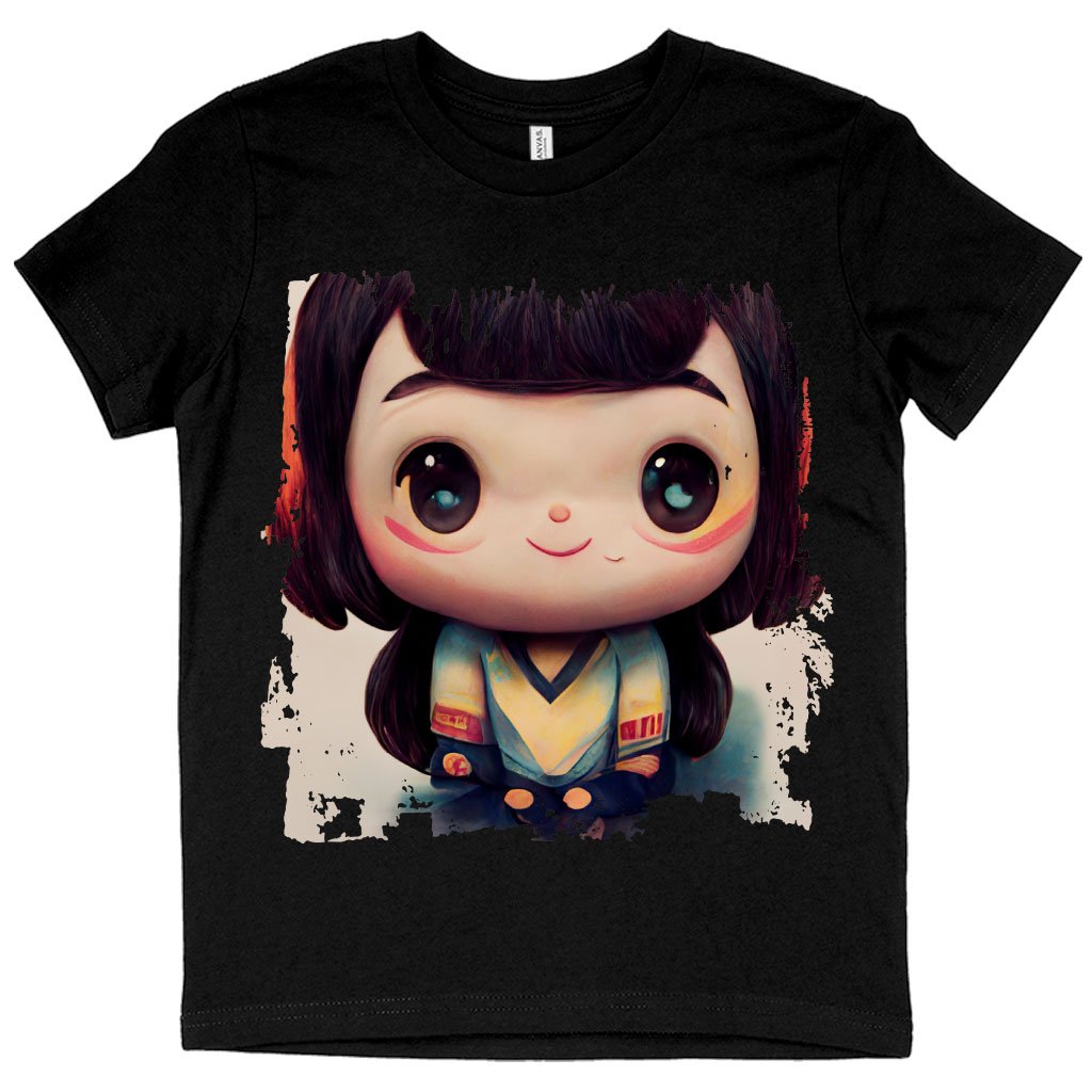 Anime Girl Smiling Kids’ T-Shirt – Anime Print T | Kawaii Baby Girl Sippy Cup