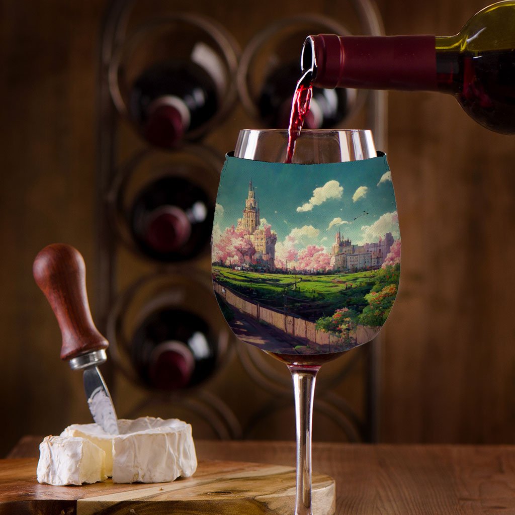 Anime City Scenery Art Wine Glass Sleeve – Nature Sleeves for Wine Glass