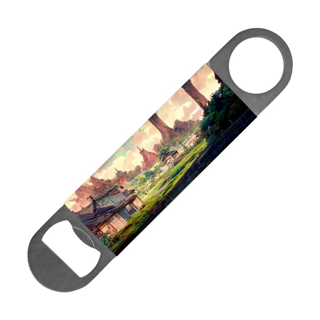 Anime City Concept Art Bottle Opener – Landscape Beer Opener | Shopamericaio