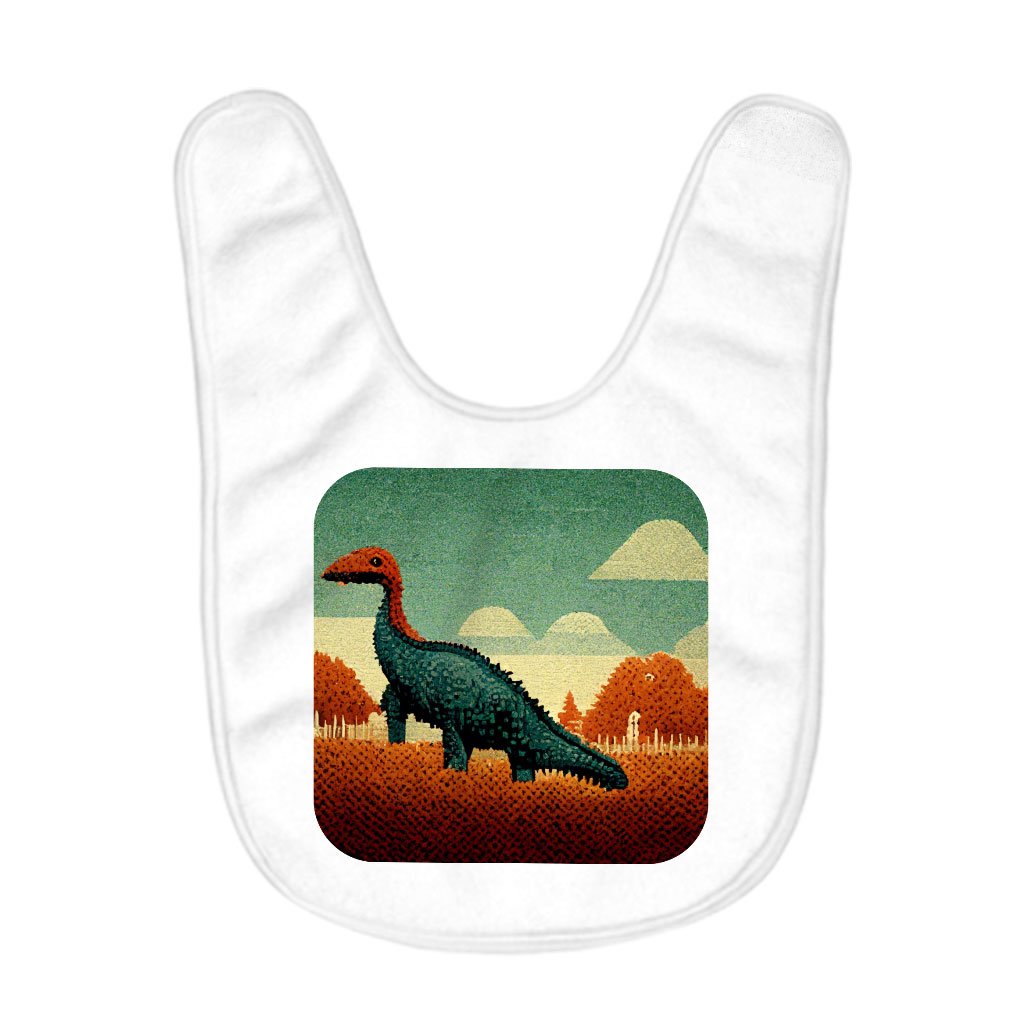 Cute Little Dino Baby Bibs – Dinosaurs Baby Feeding Bibs – Retro Bibs for Eating