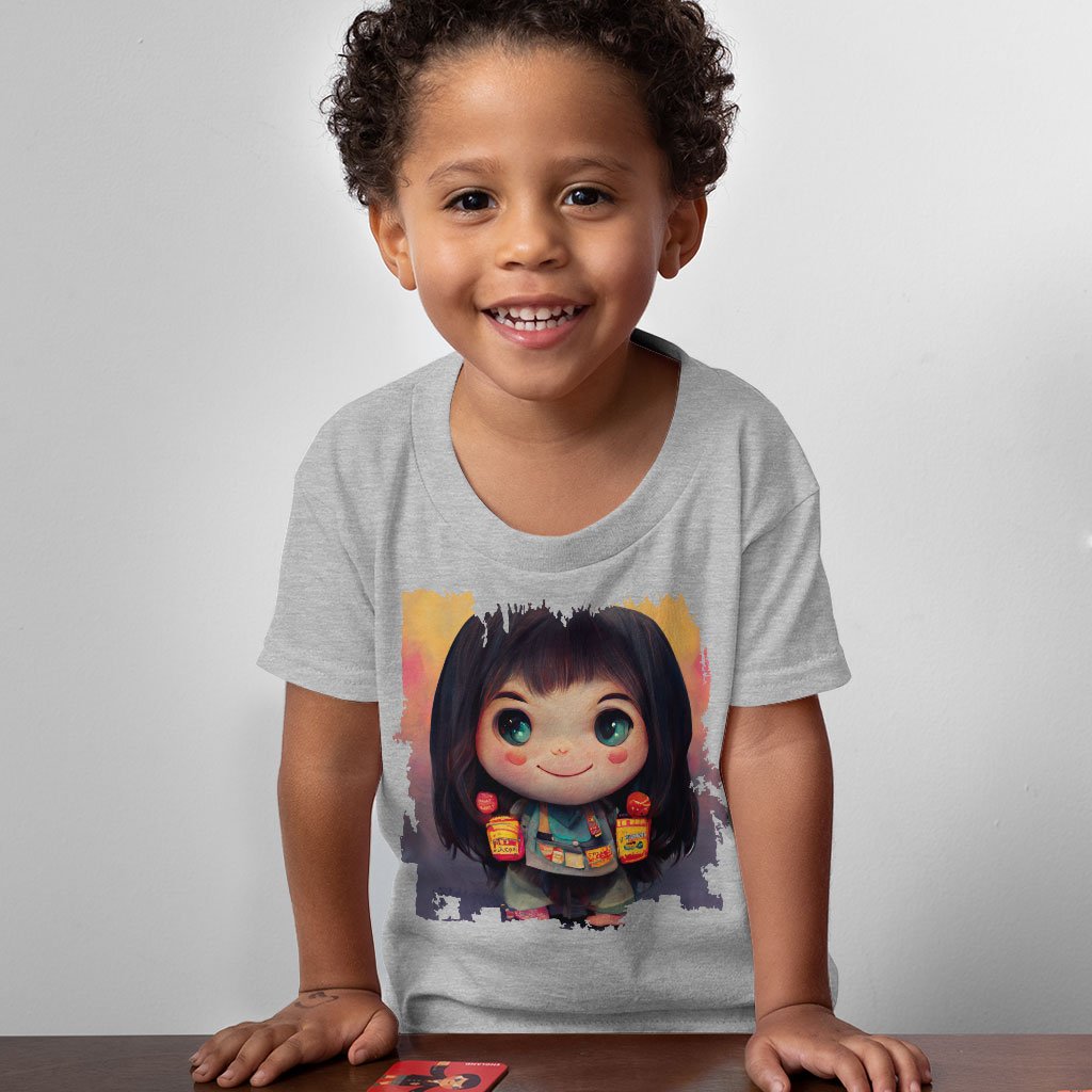 Anime Girl Cute Toddler T-Shirt – Anime Print Kids’ T | Shopamericaio