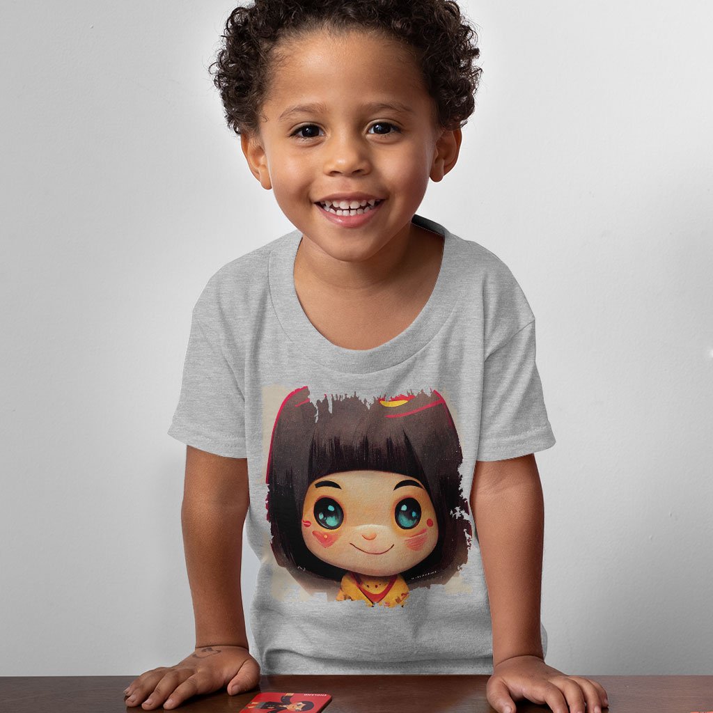 Japanese Cute Girl Toddler T-Shirt – Kawaii Kids’ T | Shopamericaio