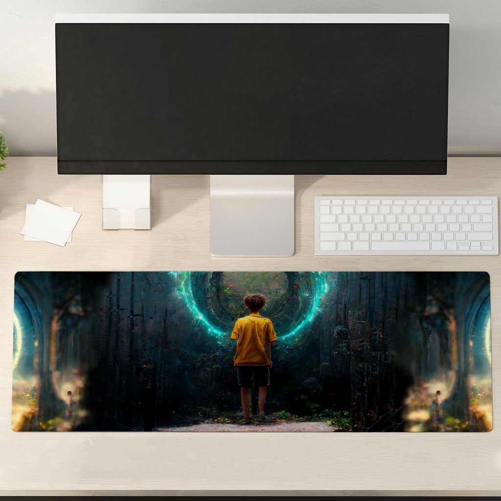 Fantastic World Art Desk Mat – Fantasy Desk Pad – Magic Laptop Desk Mat