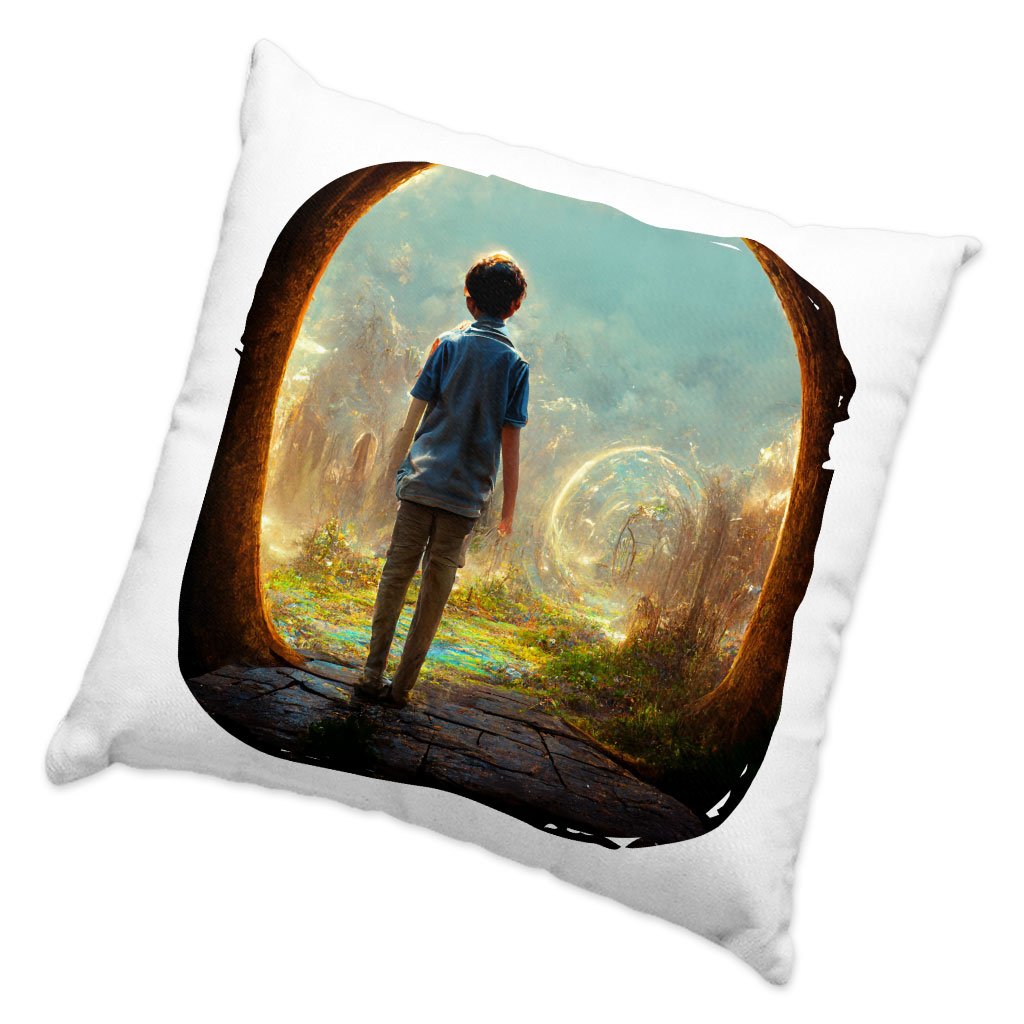 Fantasy World Digital Art Square Pillow Cases – Magical Forest Pillow Covers