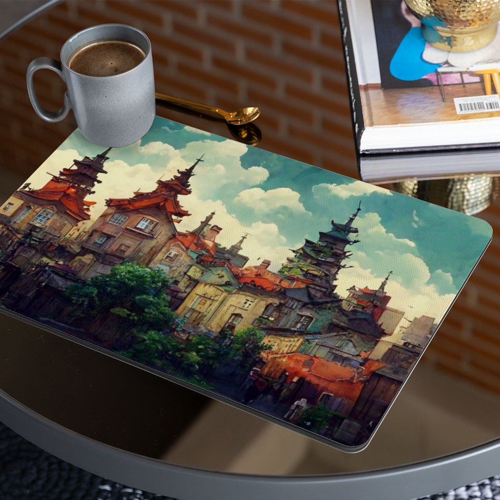 Anime City Art Placemats 2 PCS – Nature Placemats for Kitchen Table