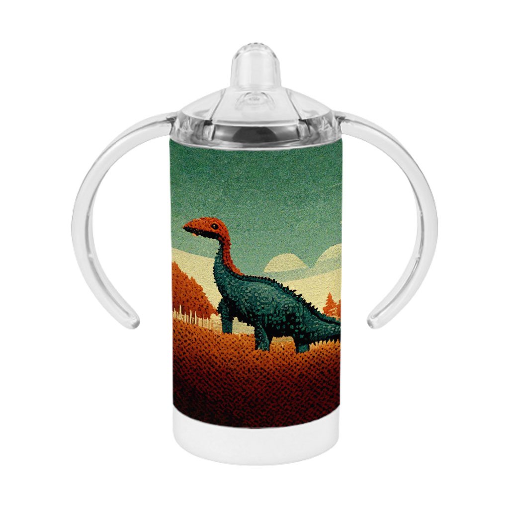 Cute Little Dino Sippy Cup – Dinosaurs Baby Sippy Cup – Retro Sippy Cup