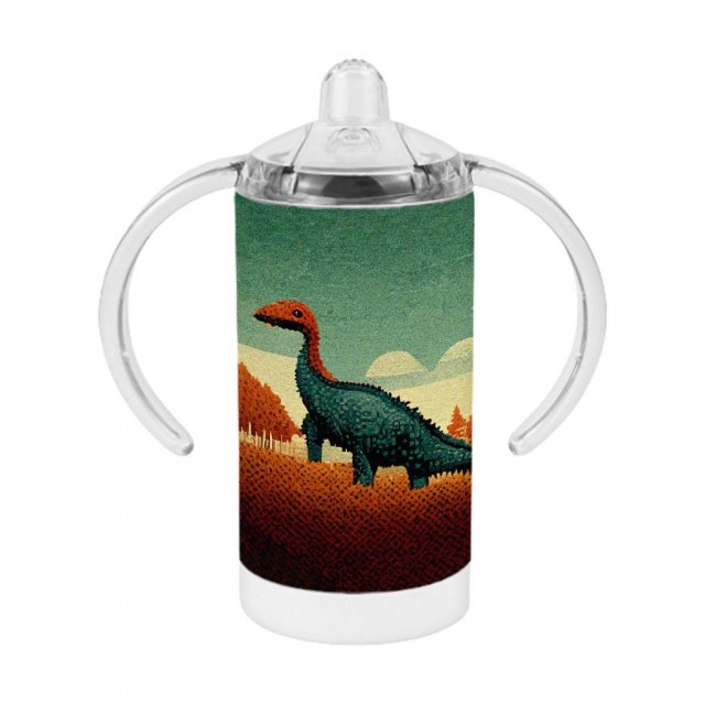 Cute Little Dino Sippy Cup – Dinosaurs Baby Sippy Cup – Retro Sippy Cup