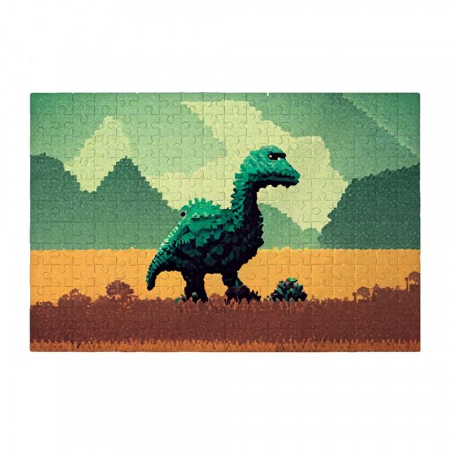 Cute Dino Puzzles – Pixel Jigsaw Puzzle – Printed Puzzles | Shopamericaio