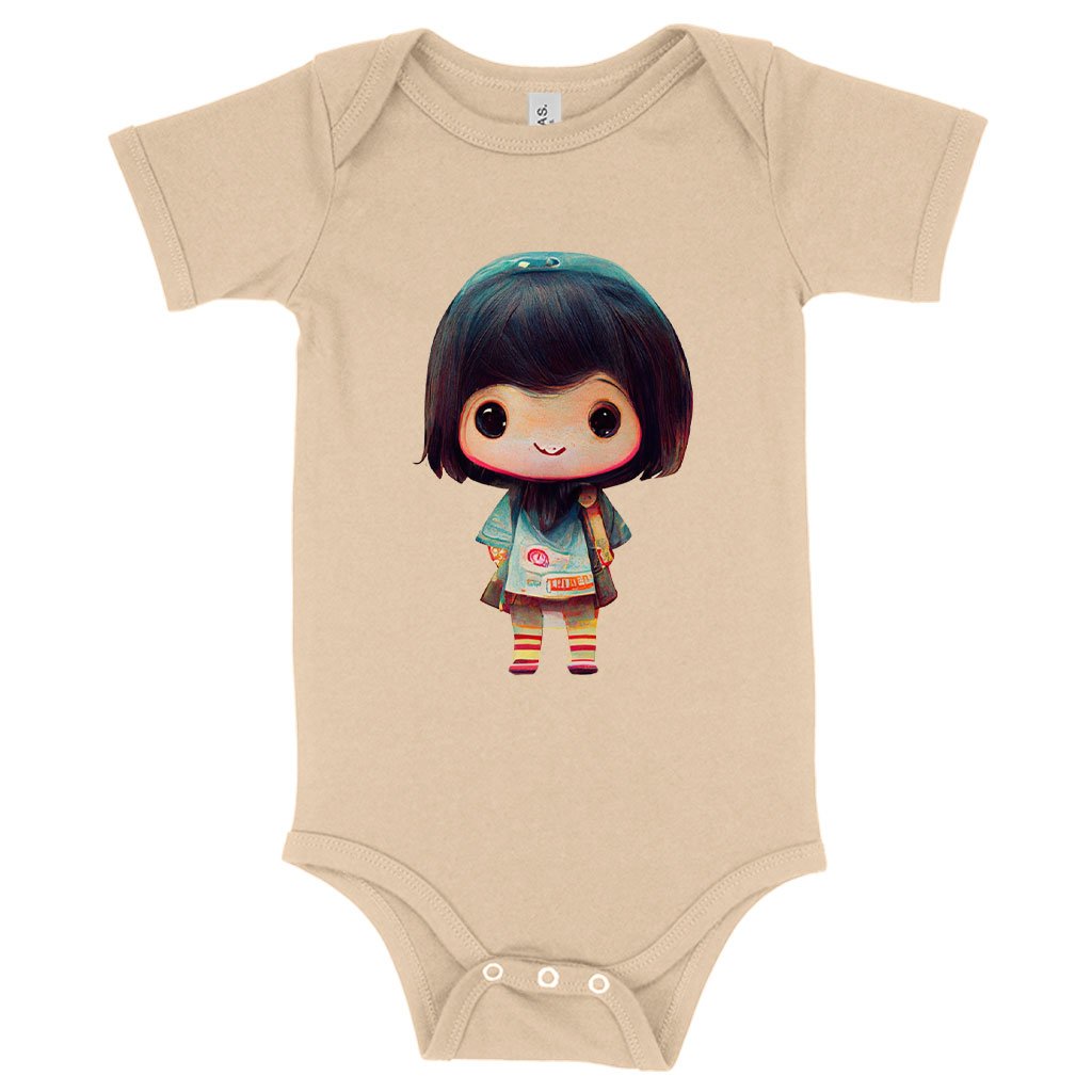 Kawaii Anime Baby Jersey Onesie – Japanese Baby Onesie – Printed Baby One-Piece