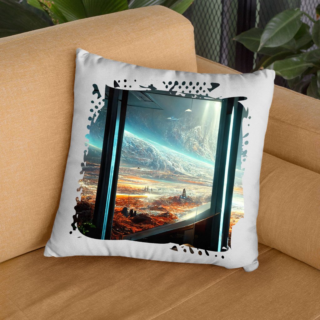 Futuristic Cities Fantasy Art Square Pillow Cases – Cool Pillow Covers
