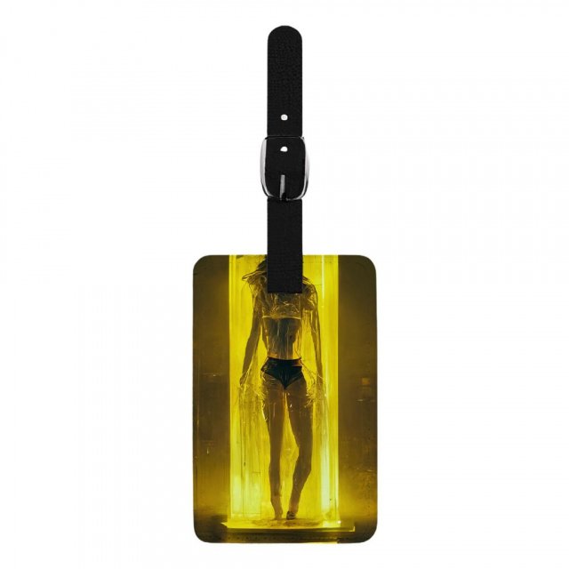 Woman Silhouette Art Luggage – Printed Travel Bag – Futuristic Luggage